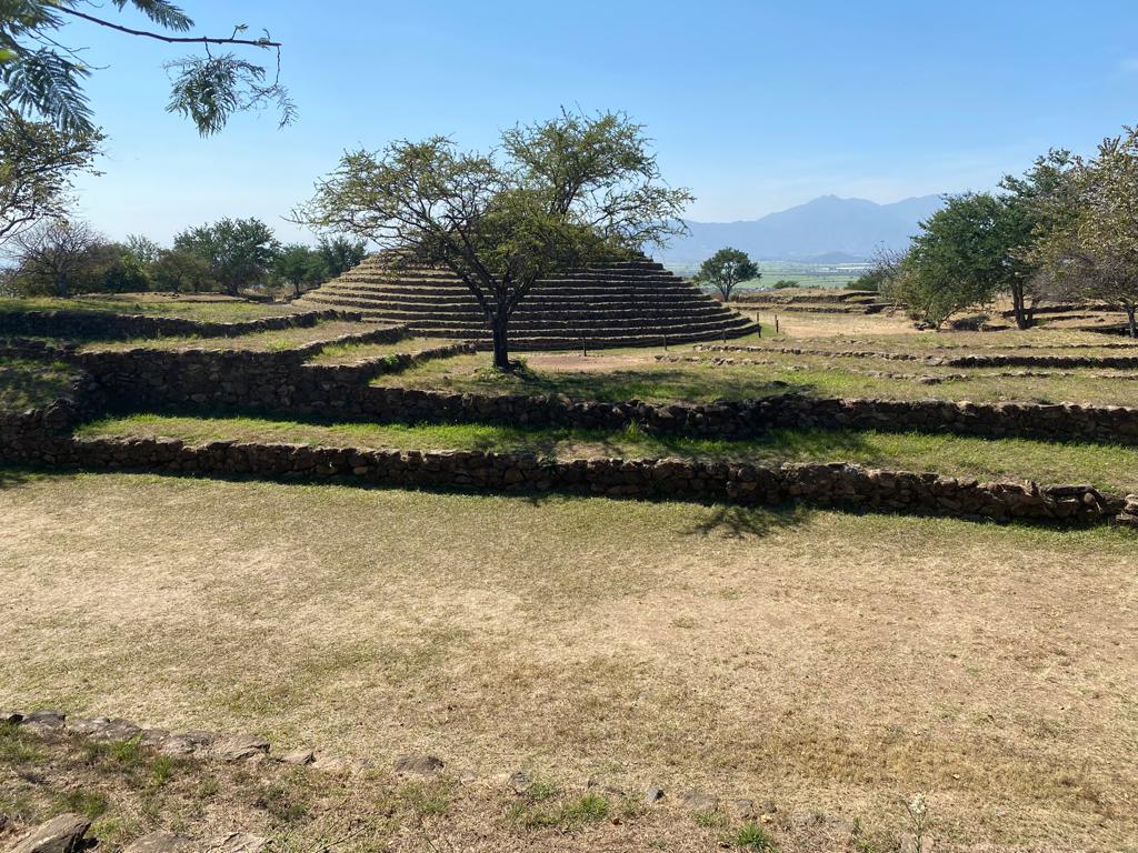 Estructuras de los vestigios de Guachimontones, en Teuchitlán, Jalisco. Foto: URIT.