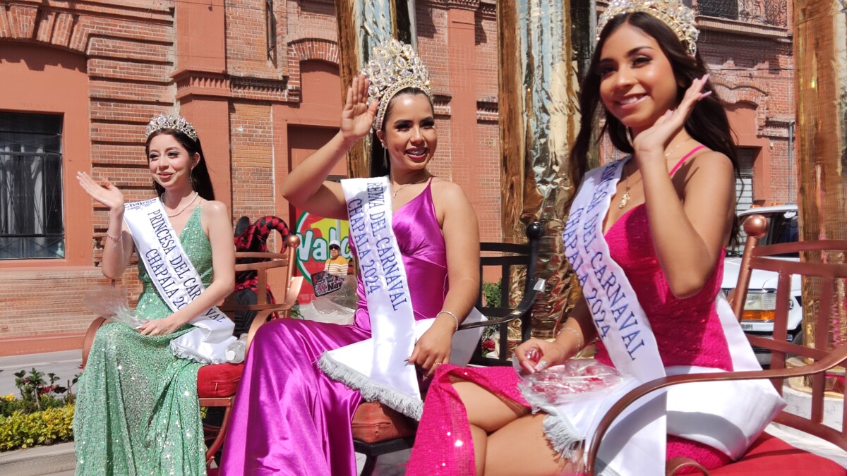 La Reina de Carnaval 2024, se vio acompañada de sus princesas. Foto: D. Arturo Ortega.