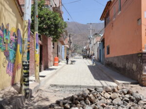Zona con concreto en el cruce de Álvaro Obregón e Hidalgo. Foto: Sofía Medeles. 