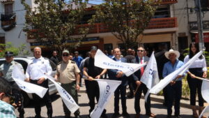 Momento del banderazo que dio inicio al operativo “Alegres Vacaciones” para el periodo vacacional de Semana Santa 2025 en la Ribera de Chapala. Foto: D. Arturo Ortega.