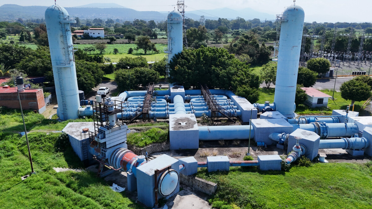 El recorrido se realizó en la Planta de Bombeo del Acueducto de Chapala. Foto: Cortesía.