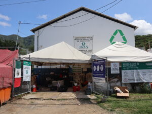 Centro de Reciclaje ubicado al poniente del poblado, en la zona de El Bajío. Foto: Sofía Medeles.