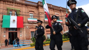 Escolta de la Comisaría de Chapala. Foto: D. Arturo Ortega.