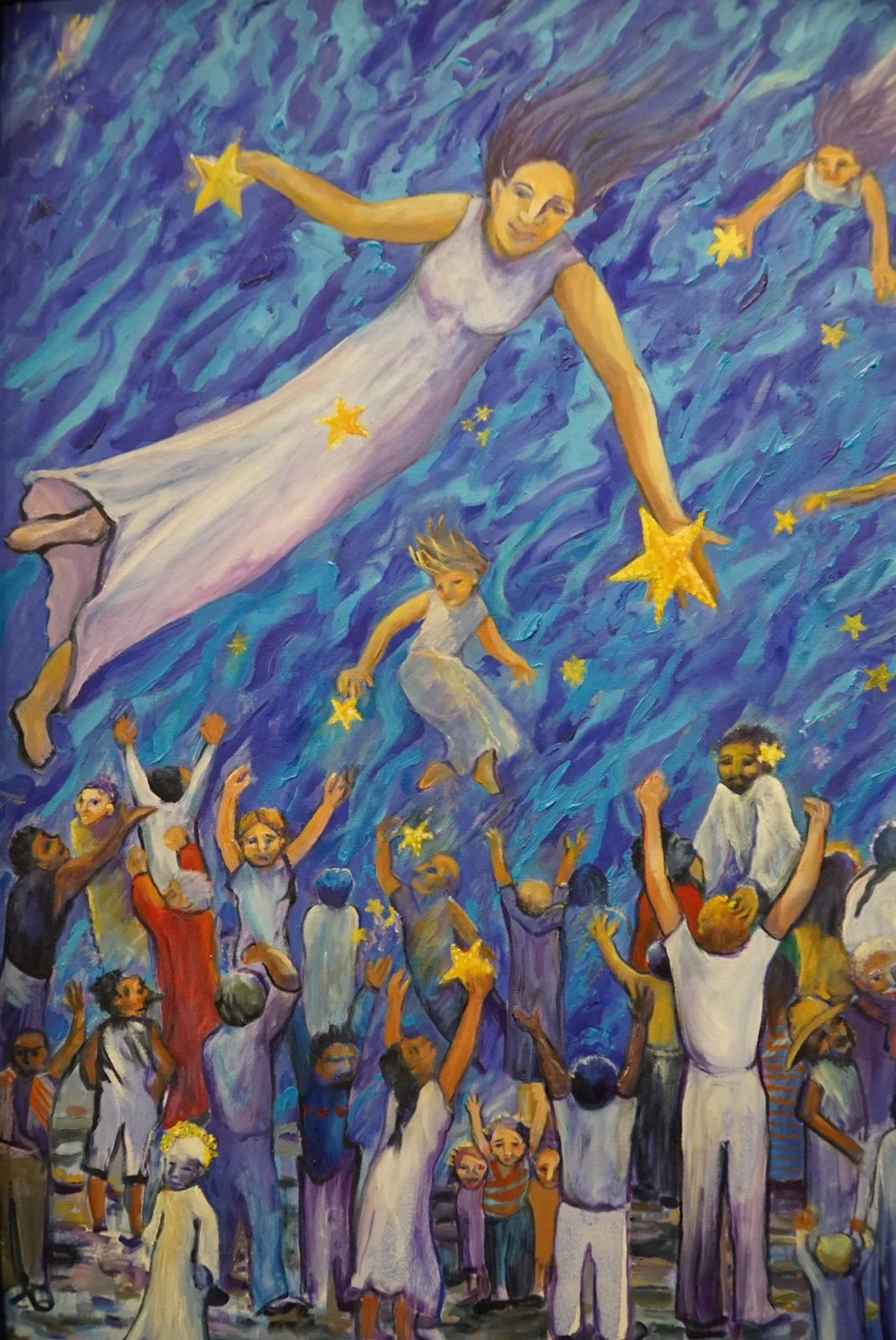 Muestra pictórica de la artista plástica Pat Apt. Foto: María Di Paola.