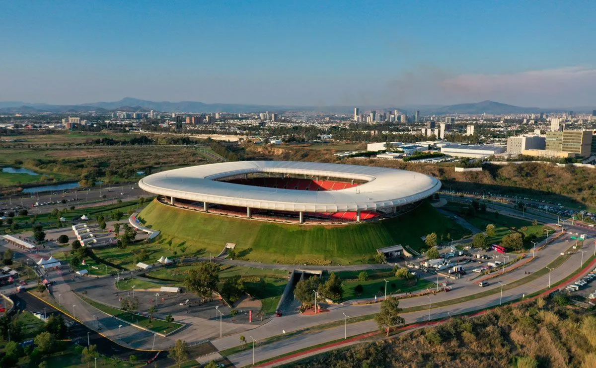 El Estadio Akron, en Zapopan, Jalisco, es una de las sedes confirmadas para el Mundial 2026.