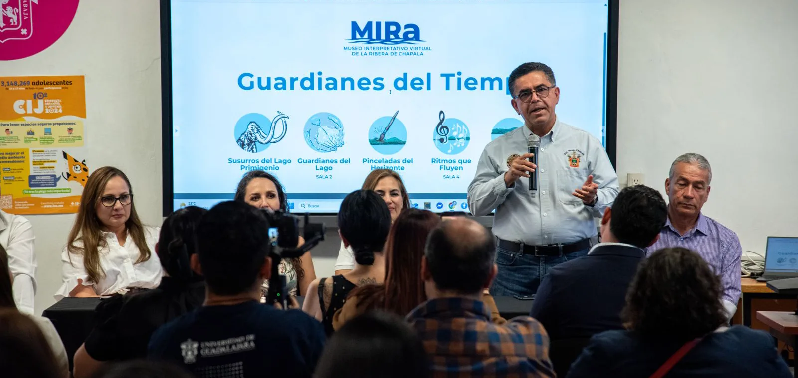 Durante la conferencia, se dio a conocer el portal oficial donde estará alojado el museo virtual: mirachapala.udg.mx.