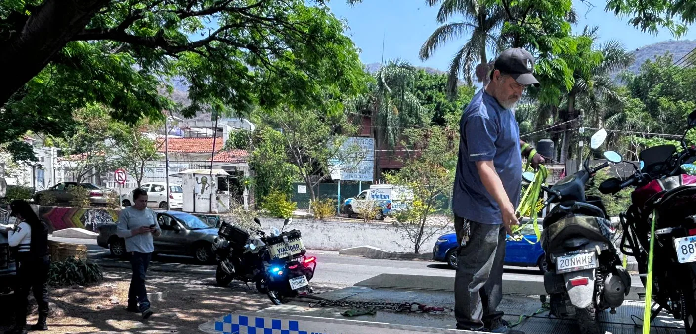 Motocicletas aseguradas previo a ser trasladadas al corralón por incumplir con la normativa vigente. Foto: Cortesía.