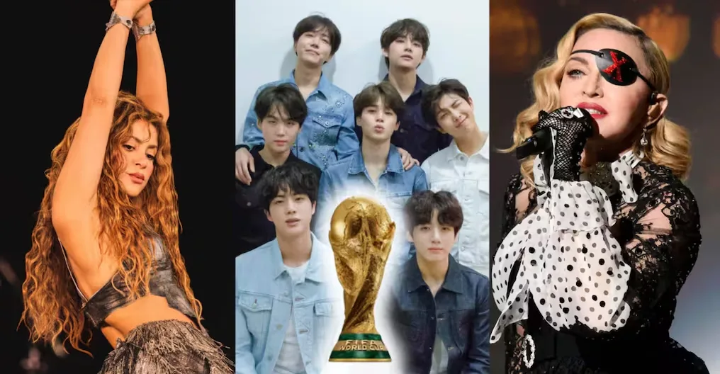 Madonna, Shakira y la banda surcoreana BTS protagonizarán el primer espectáculo del descanso en la historia de una final de la Copa Mundial de la FIFA.