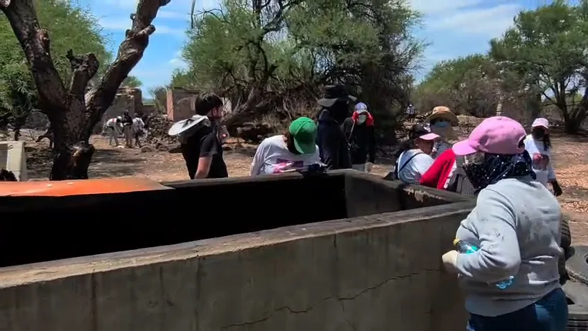 Lugar señalado como un presunto crematorio clandestino en el municipio de Lagos de Moreno, Jalisco. Foto: Cortesía.