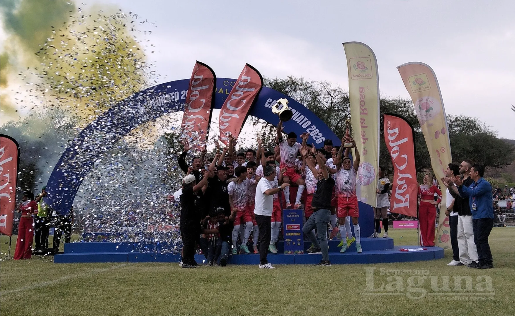 Aspecto de la ceremonia de premiación de la Copa Jalisco 2026, celebrada en el municipio de Ixtlahuacán de los Membrillos. Foto: Armando Esquivel.