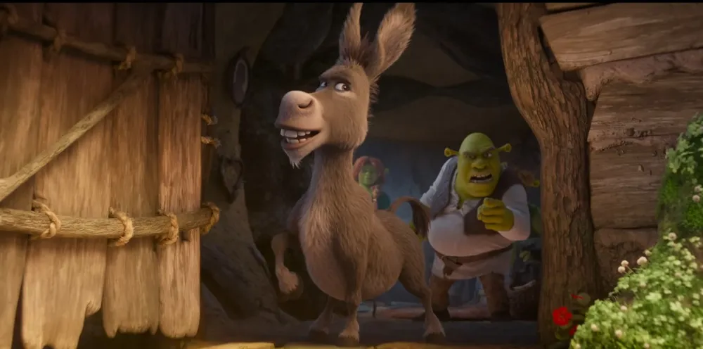 Captura de pantalla del tráiler de la película de Shrek 5. Imagen de cortesía.
