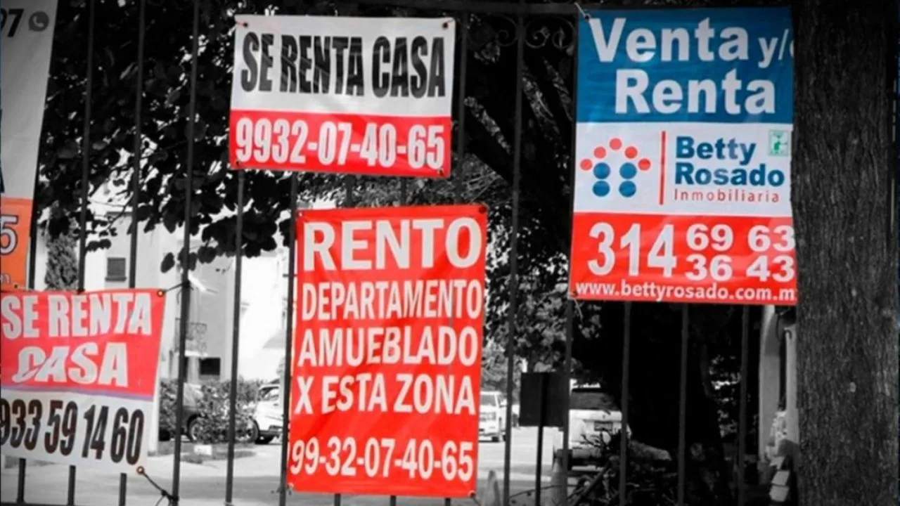 Anuncios de ofertas de renta colocados en la vía pública. Foto: Cortesía.