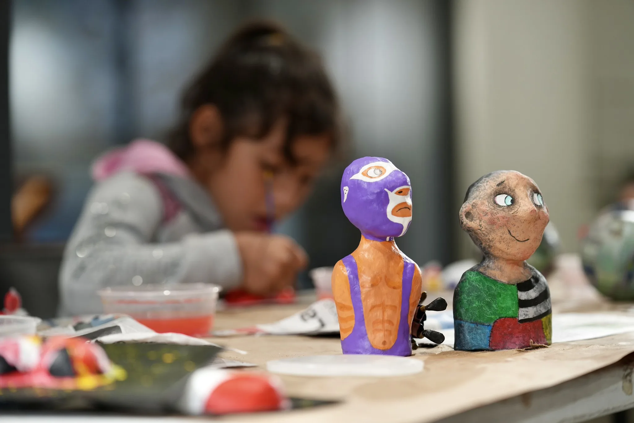 Una niña participa en los talleres artísticos del festival Mundo Jalisco, en Guadalajara. Foto: Cortesía.