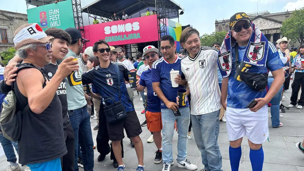 Turistas internacionales en Guadalajara durante los partidos que albergó Jalisco en el Mundial 2026. Foto: Viridiana Saavedra / El Occidental.