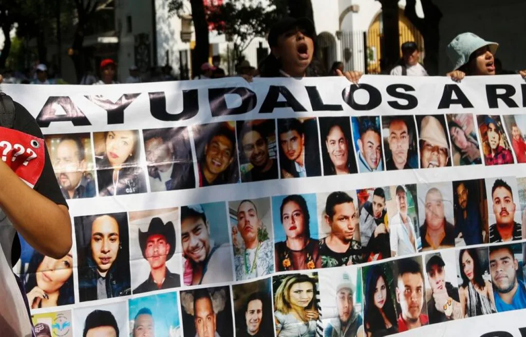Manifestación de familiares de personas desaparecidas. Foto: Cortesía.