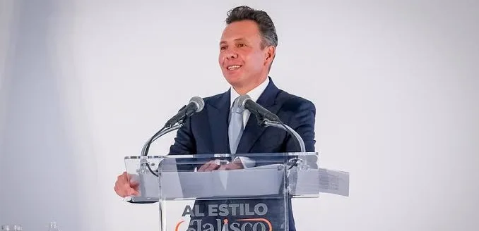El gobernador de Jalisco, Jesús Pablo Lemus Navarro, durante un evento gubernamental. Foto: Cortesía.