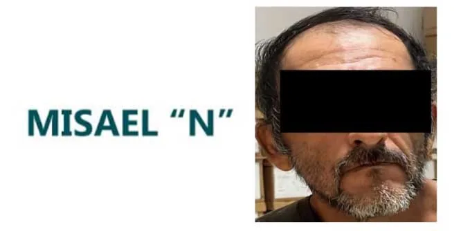 Ficha de Misael “N”, señalado por abuso sexual infantil agravado. Imagen: Fiscalía de Jalisco.
