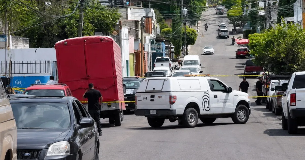 Escena del crimen en Guadalajara, donde fue asesinado el rapero. Foto: Cortesía.