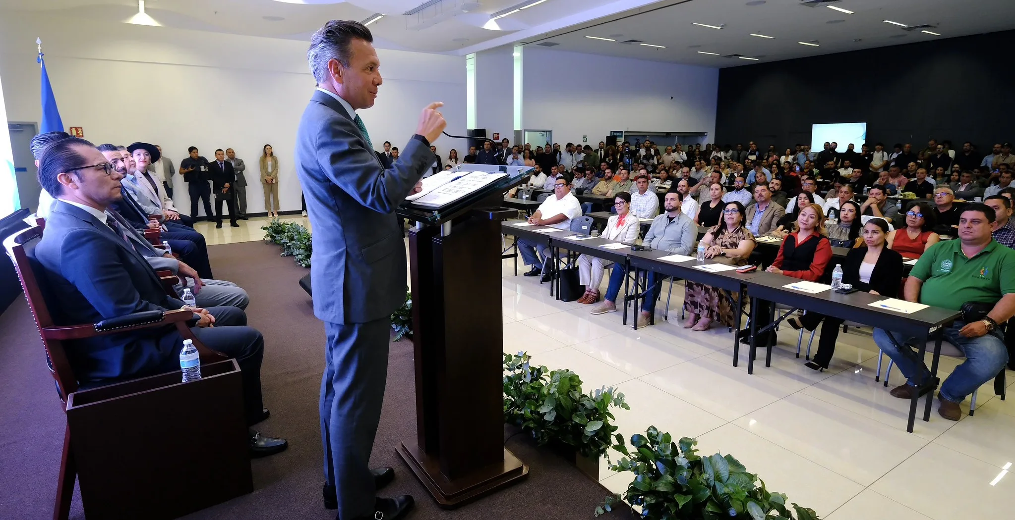 El gobernador de Jalisco, Pablo Lemus Navarro, encabezó el acto de apertura de las auditorías de la Cuenta Pública 2025, realizado en las instalaciones de la Auditoría Superior del Estado de Jalisco. Foto: Cortesía.