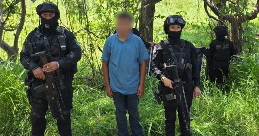 El menor fue localizado en una zona despoblada del municipio de Tequila Jalisco. Foto: Cortesía.