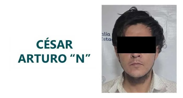 César Arturo “N”, acusado de asesinar a su tío. Imagen: Fiscalía de Jalisco.