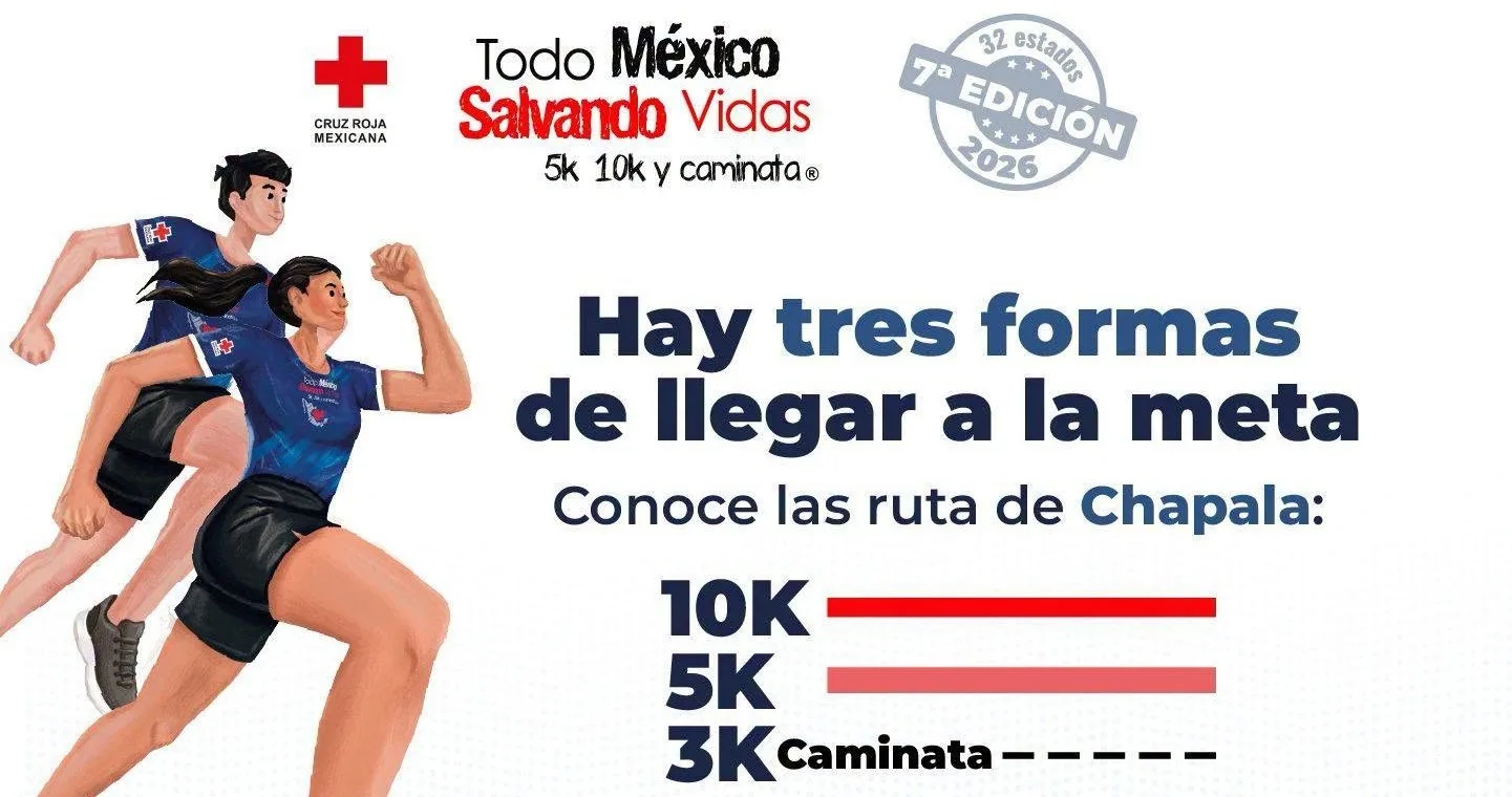 Imagen gráfica de la carrera "Todo México Salvando Vidas".