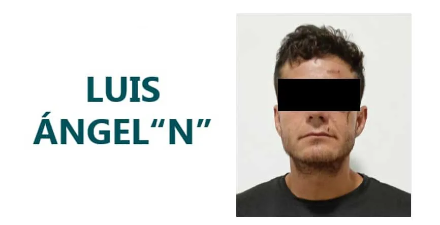 Ficha de Luis Ángel “N”, acusado de matar a su padre. Imagen: Fiscalía de Jalisco.