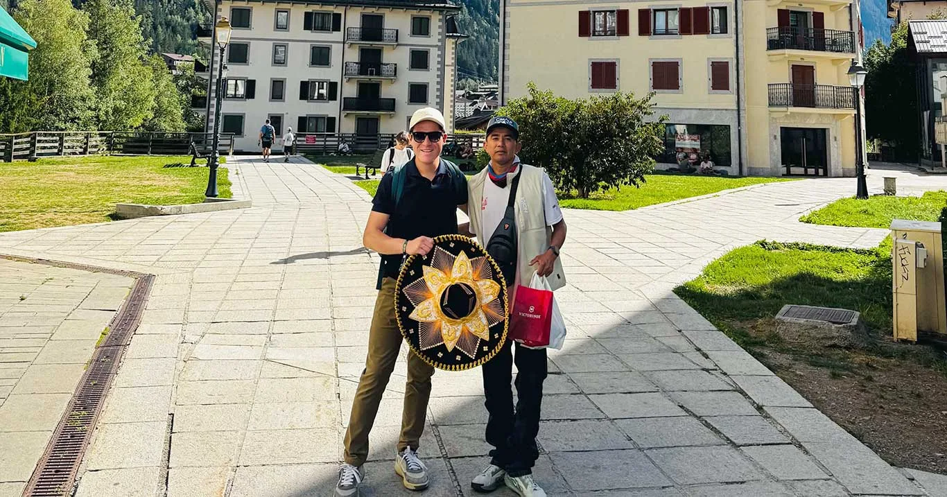 Gerardo y Filiberto durante su estancia en Francia. Foto: Cortesía.