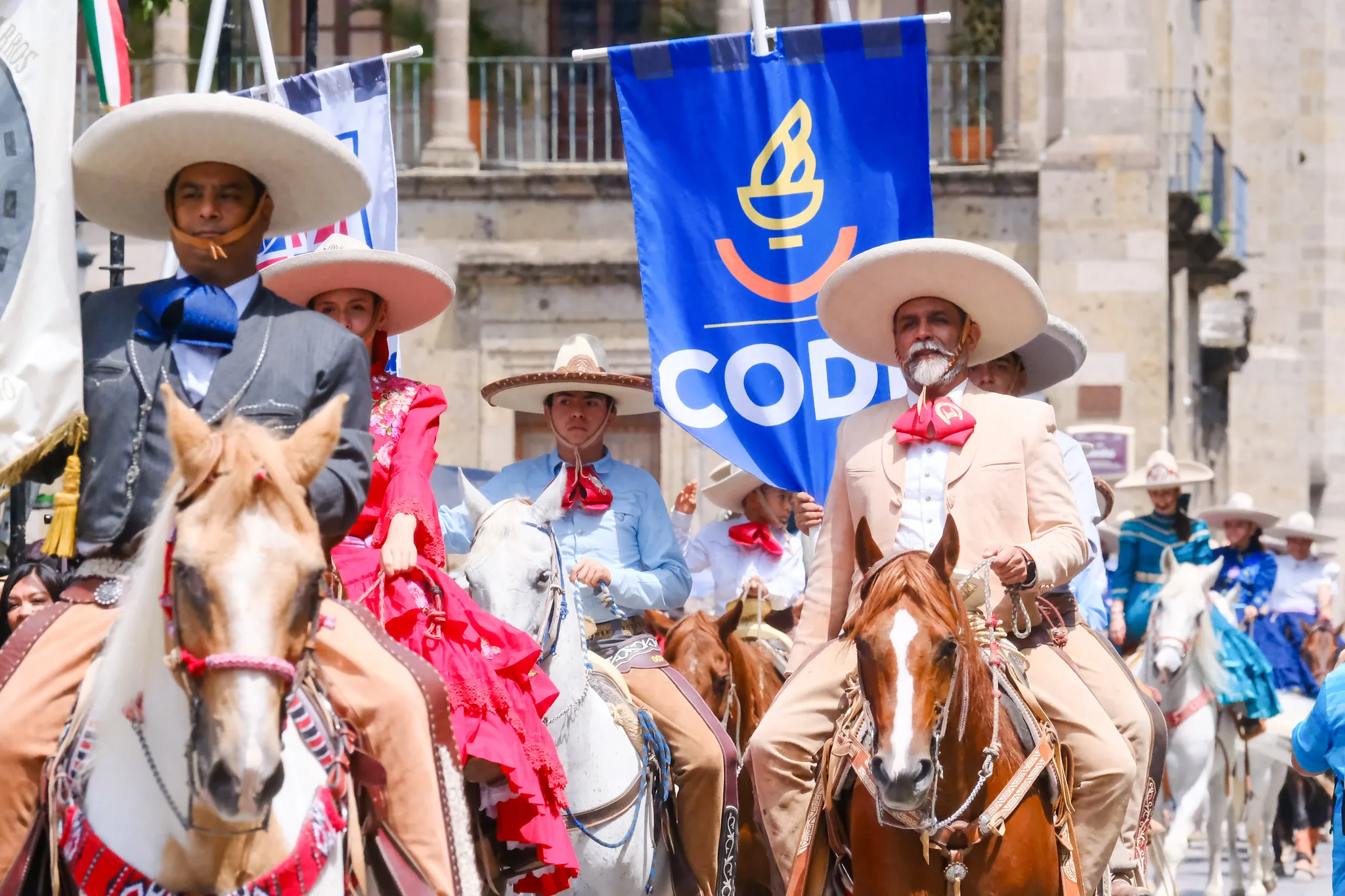 Uno de los charros partícipes del desfile en Guadalajara., Foto: Gobierno de Jalisco.