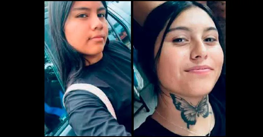 Alondra Rubí Santos Estrada, de 16 años, y María Fernanda Gaytan González, de 18, ambas reportadas como desaparecidas. Foto: Cortesía.