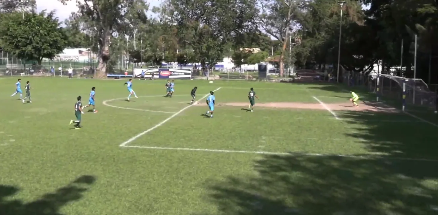 Gol del equipo Unión Ajijic contra Jocotepec en la Copa Telmex. Foto: Captura de pantalla.