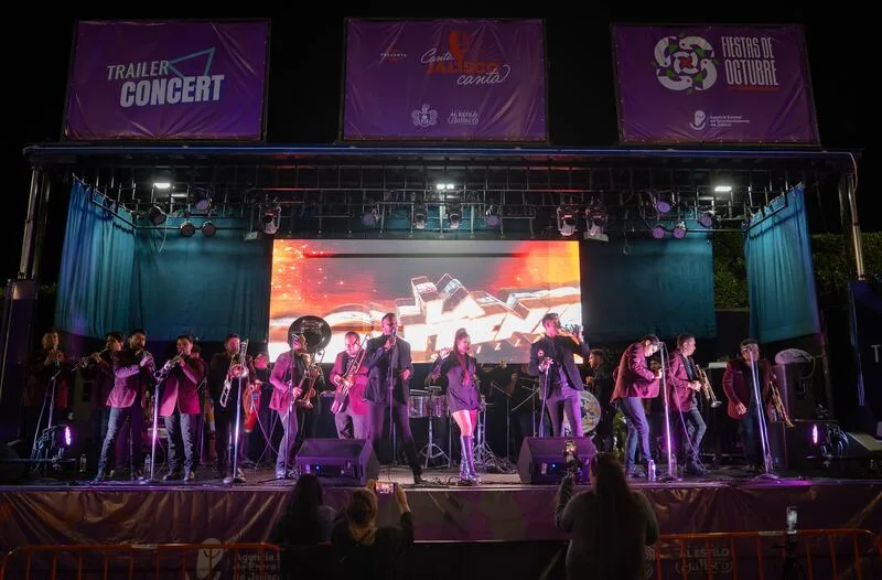 Agrupación músical dentro de las presentaciones foraneas del certamen Canta Jalisco Canta. Foto: Cortesía.