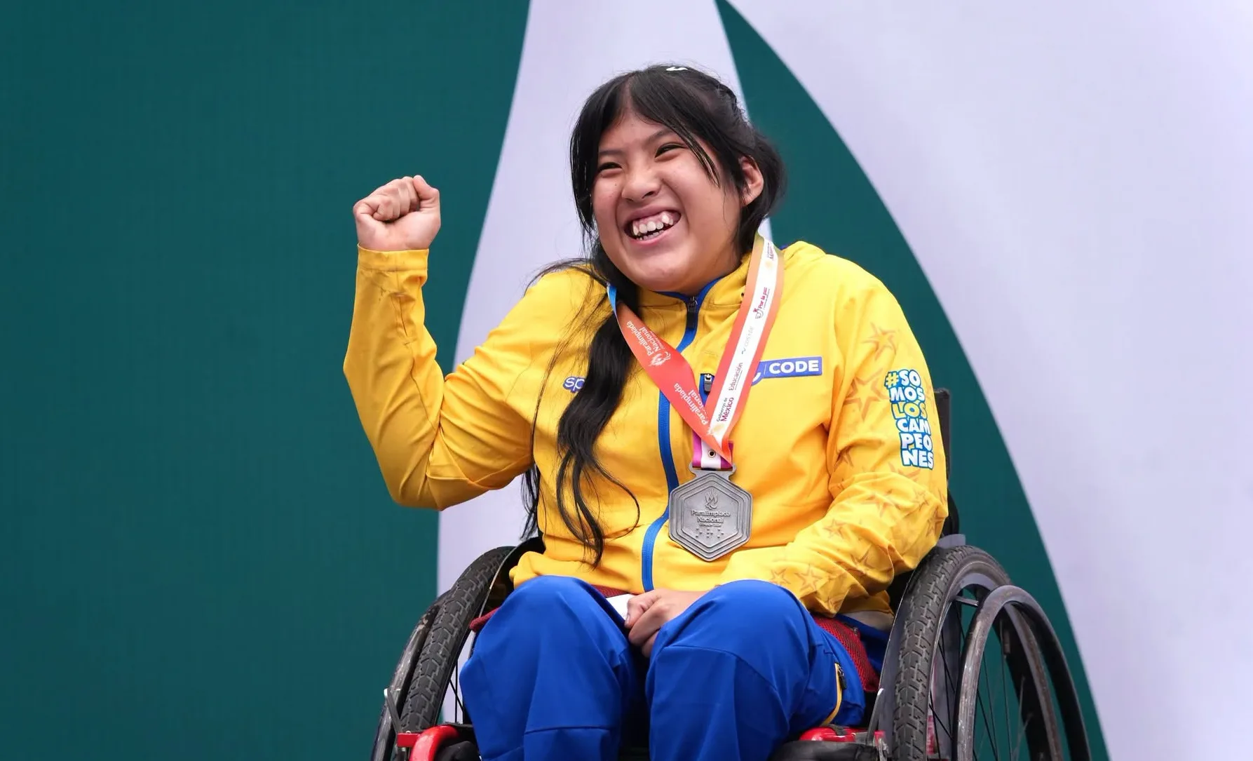 Jaquelin Guadalupe Algaba de la Cruz, segundo lugar en la Paralimpiada Nacional CONADE 2026. Foto: Cortesía.