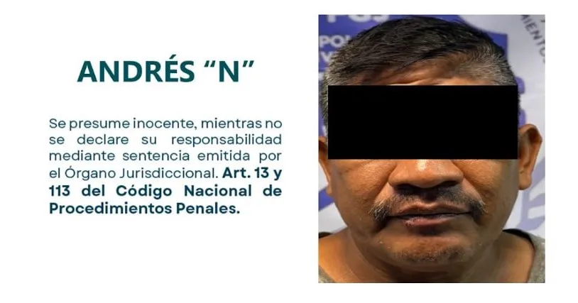 Ficha de Andrés “N”, señalado de abuso infantil. Imagen: Fiscalía de Jalisco.