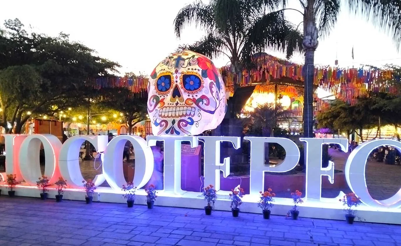 Letras de Jocotepec ubicadas en la plaza principal. Foto: Archivo Laguna.