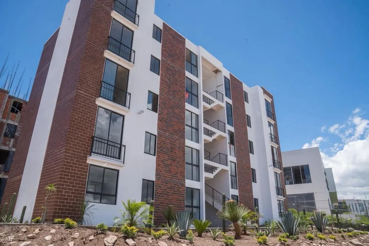 Uno de los edificios de departamentos del programa Vivienda para el Bienestar. Foto: Cortesía.